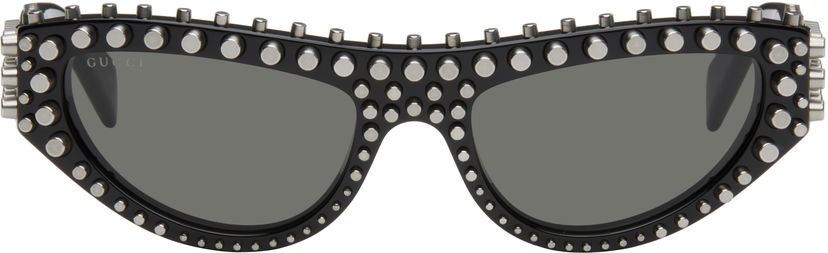 Solbriller Gucci Gucci Cat-Eye Studded Sunglasses Sort | GG1919S-005