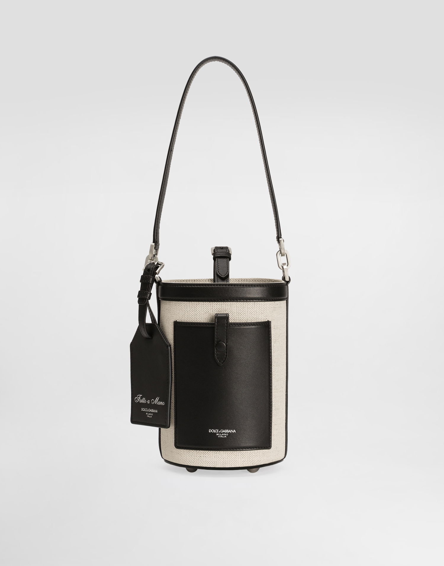 Håndtaske Dolce & Gabbana Dolce & Gabbana Fabric Bucket Crossbody Bag Beige | BM2506A9B648B965, 0