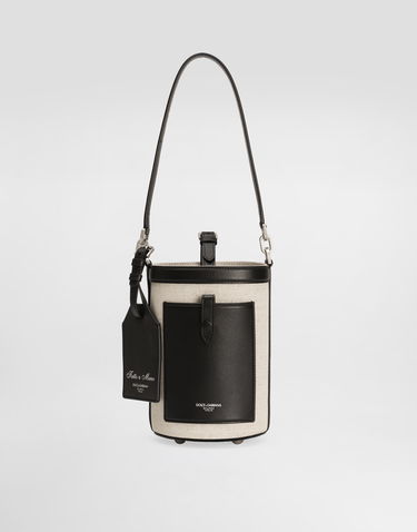 Håndtaske Dolce & Gabbana Dolce & Gabbana Fabric Bucket Crossbody Bag Beige | BM2506A9B648B965, 0