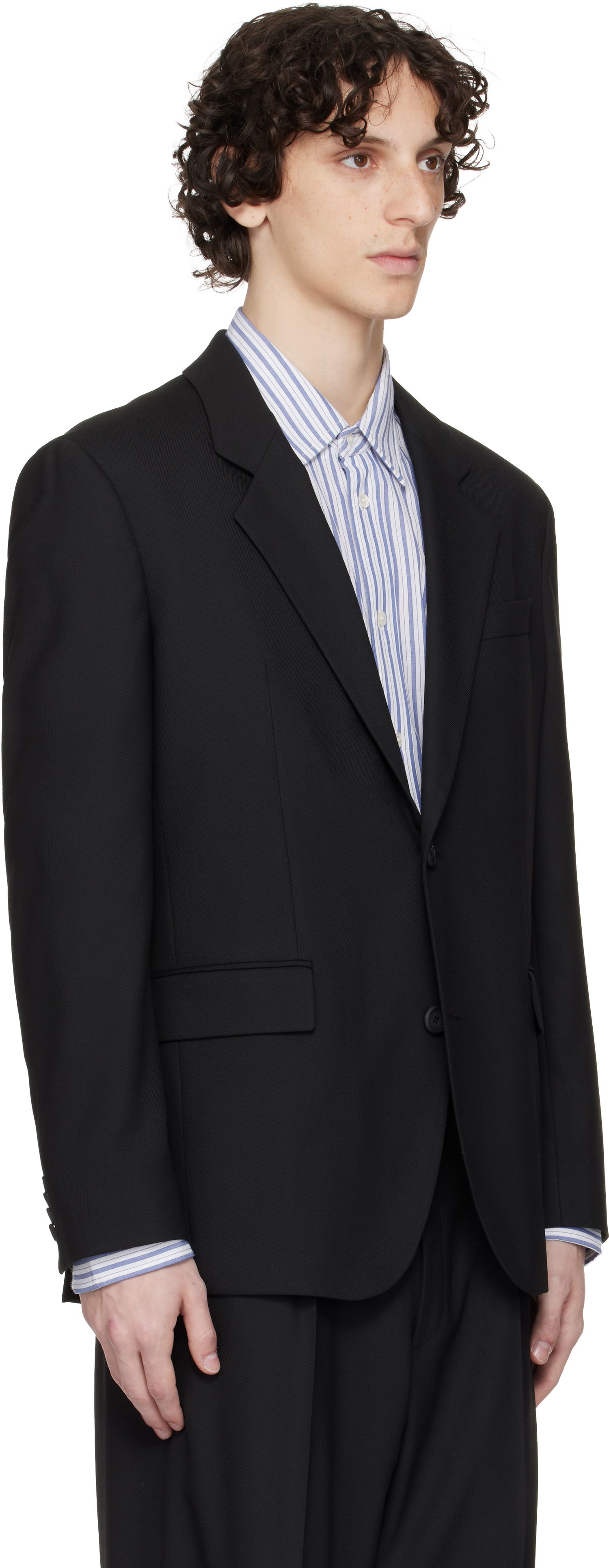 Jakke BOSS Hugo Cavalry Twill Blazer Sort | 50544622, 1