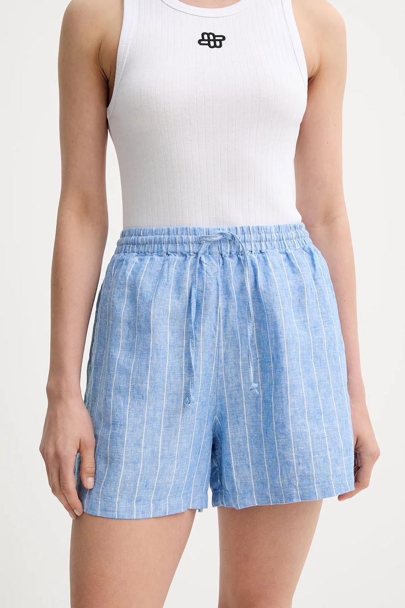 Shorts Samsoe Samsoe Samsoe Samsoe MAREN High Waist Shorts Blå | F23900001
