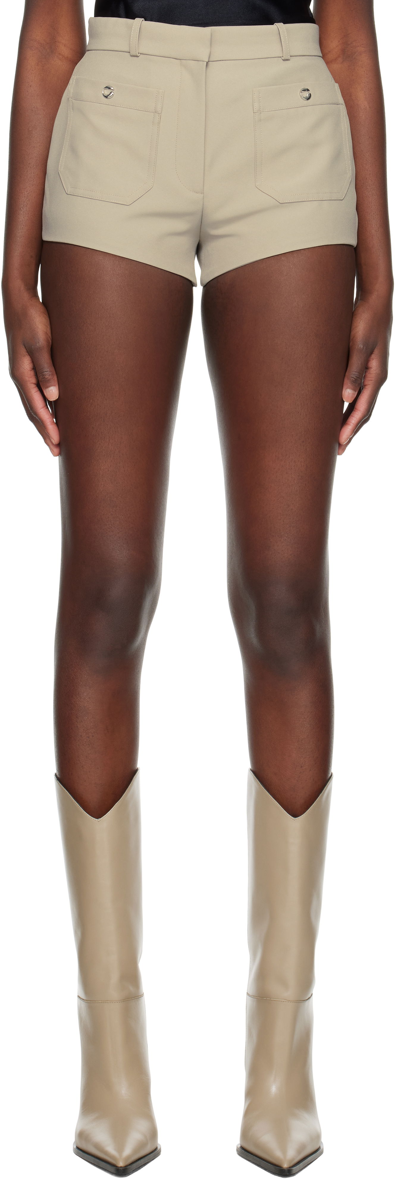 Shorts Coperni Coperni Four Pocket Tailored Mini Shorts Beige | COPP114F3004, 0