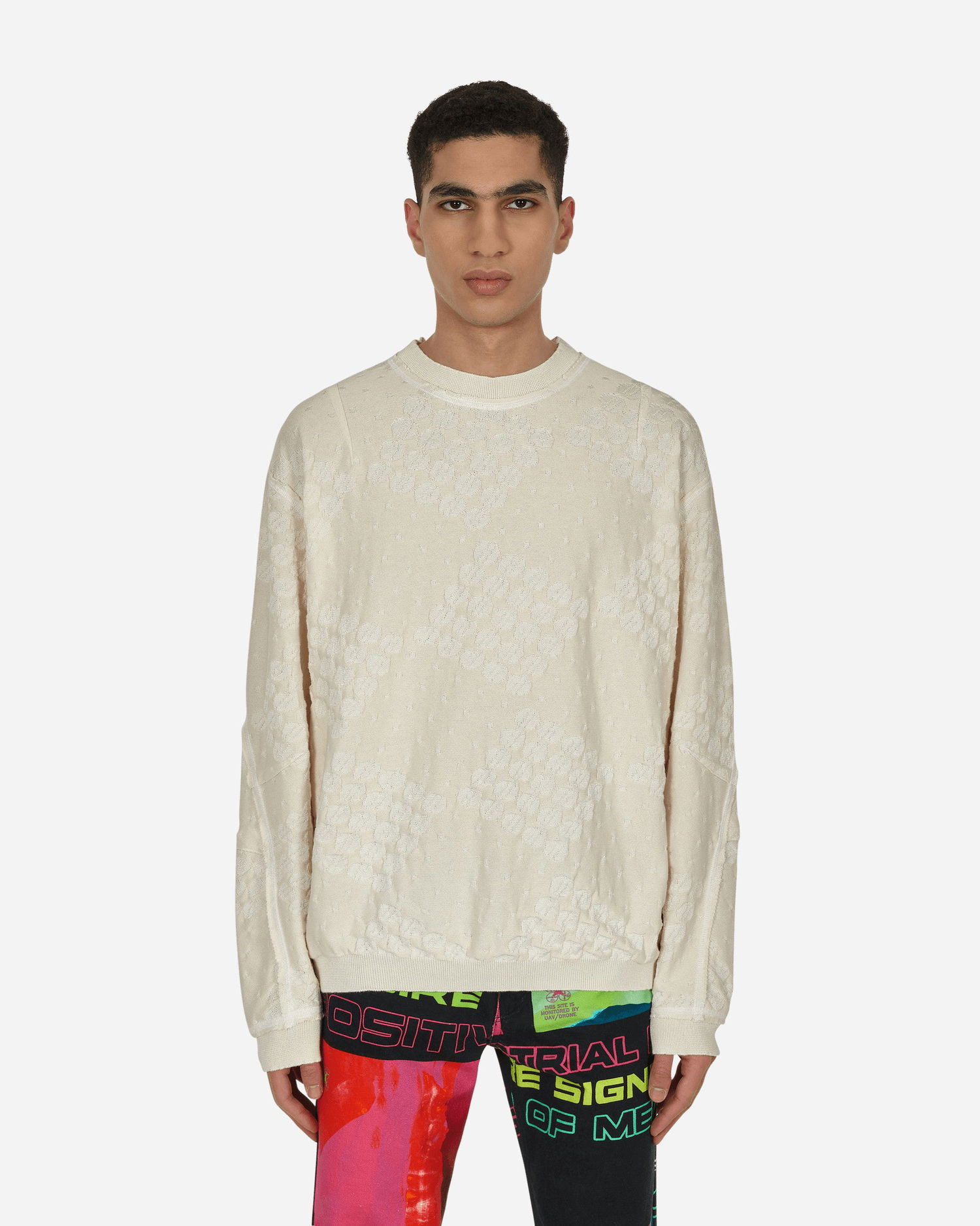Sweater Jordan College Crewneck Sweater Beige | 81703846072 IVORY, 0