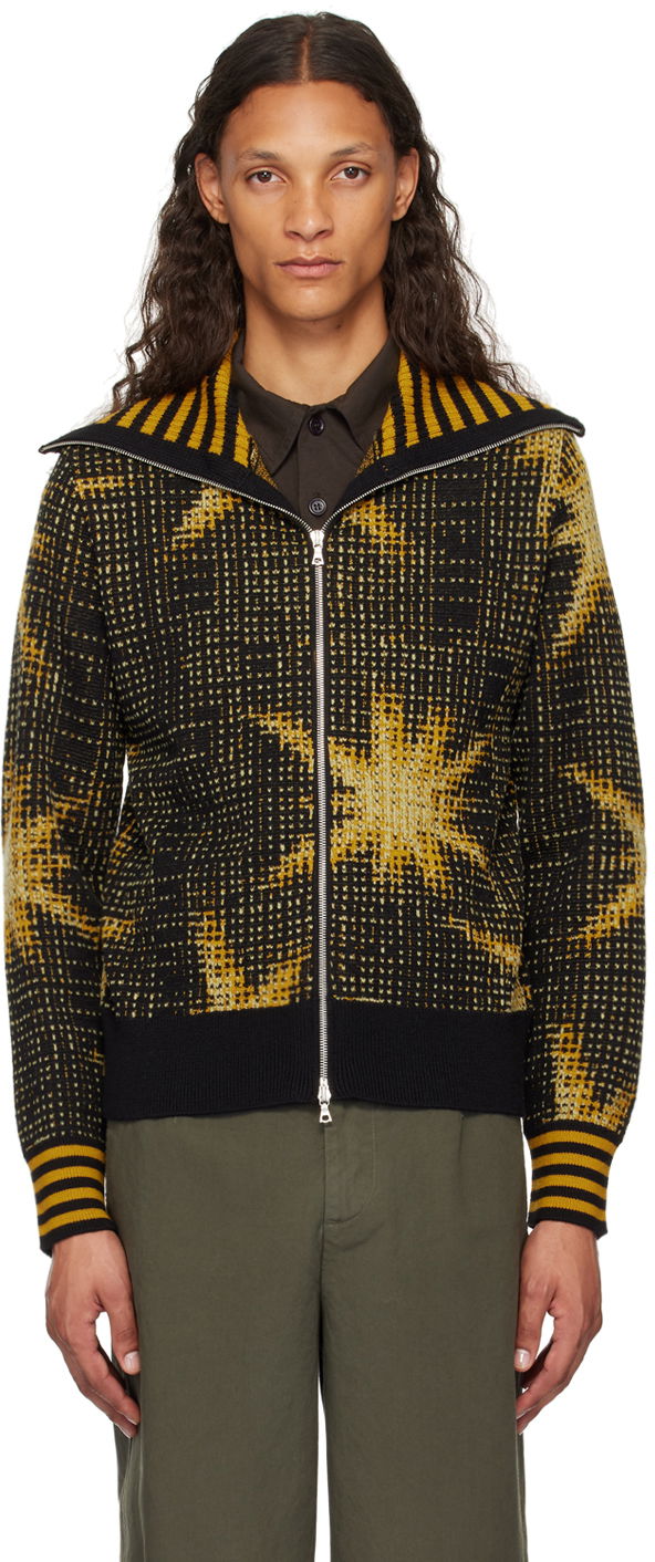 Sweater Dries Van Noten Zip Sweater Sort | 242-021219-9703, 0