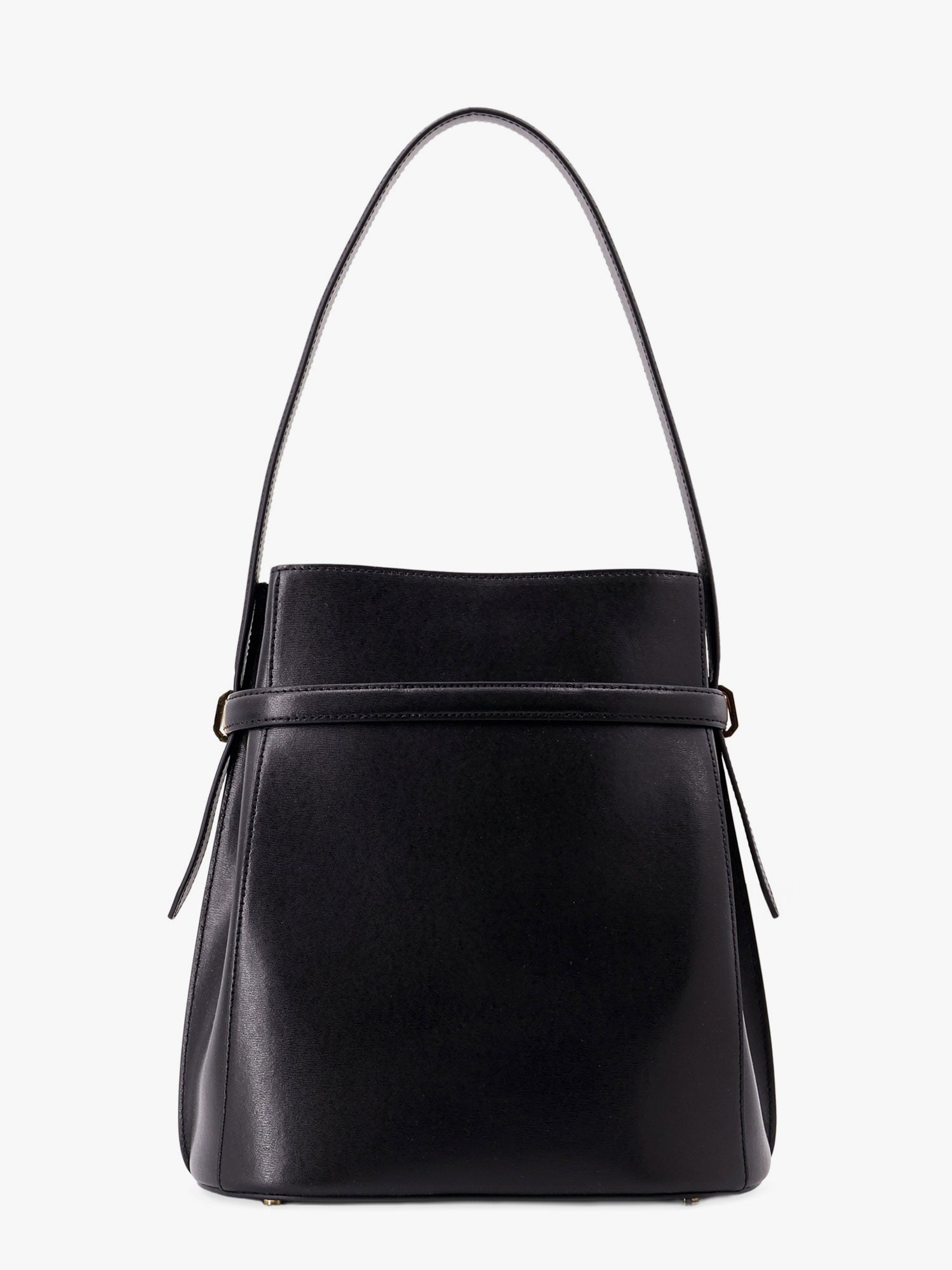 Håndtaske TOTEME Belted Toteme Leather Shoulder Bag Sort | 244WAL0048LE0025001, 1