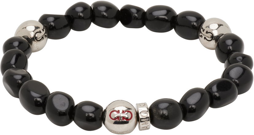 Armbånd FERRAGAMO Salvatore Ferragamo Baroque Beads Bracelet Sort | 785665