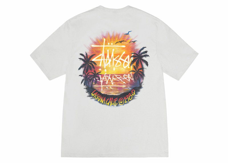 T-shirt Stüssy Sunset Graphic T-Shirt Sort | 1905062, 1