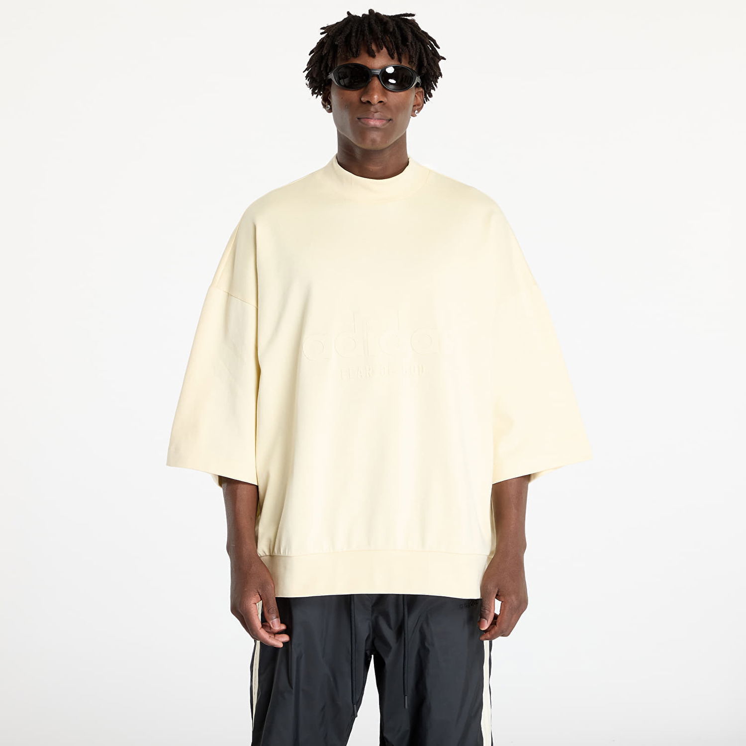 T-shirt adidas Originals Fear Of God Athletics x Logo 3/4 Tee Pale Yellow Gul | IS6840, 0