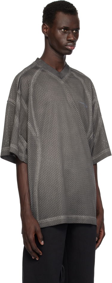 Jersey Alexander Wang Alexander Wang Mesh Short Sleeve T-Shirt Grå | UCC1251733, 1