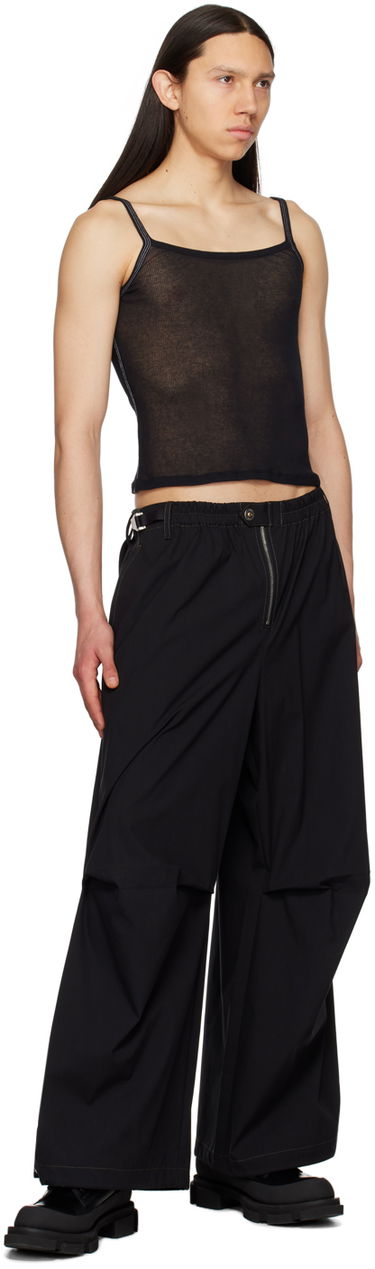 Tanktop Dion Lee Semi-Sheer Tank Top Sort | C3132S23, 3