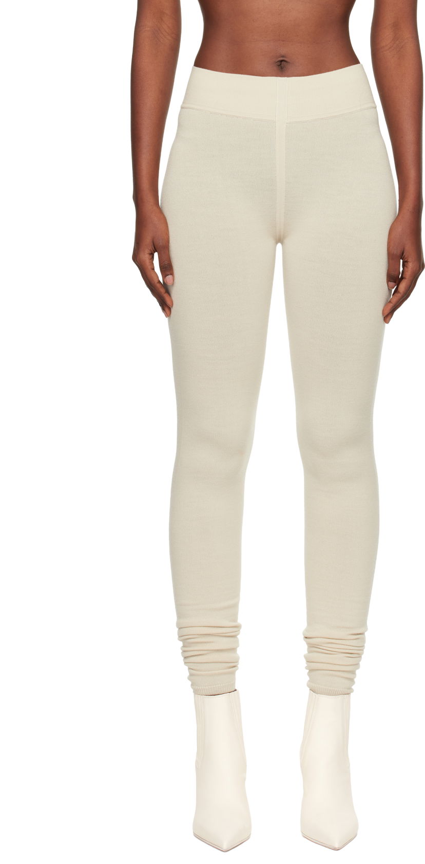 Leggings Rick Owens Concordians Runway Leggings Beige | RO02E4683 M