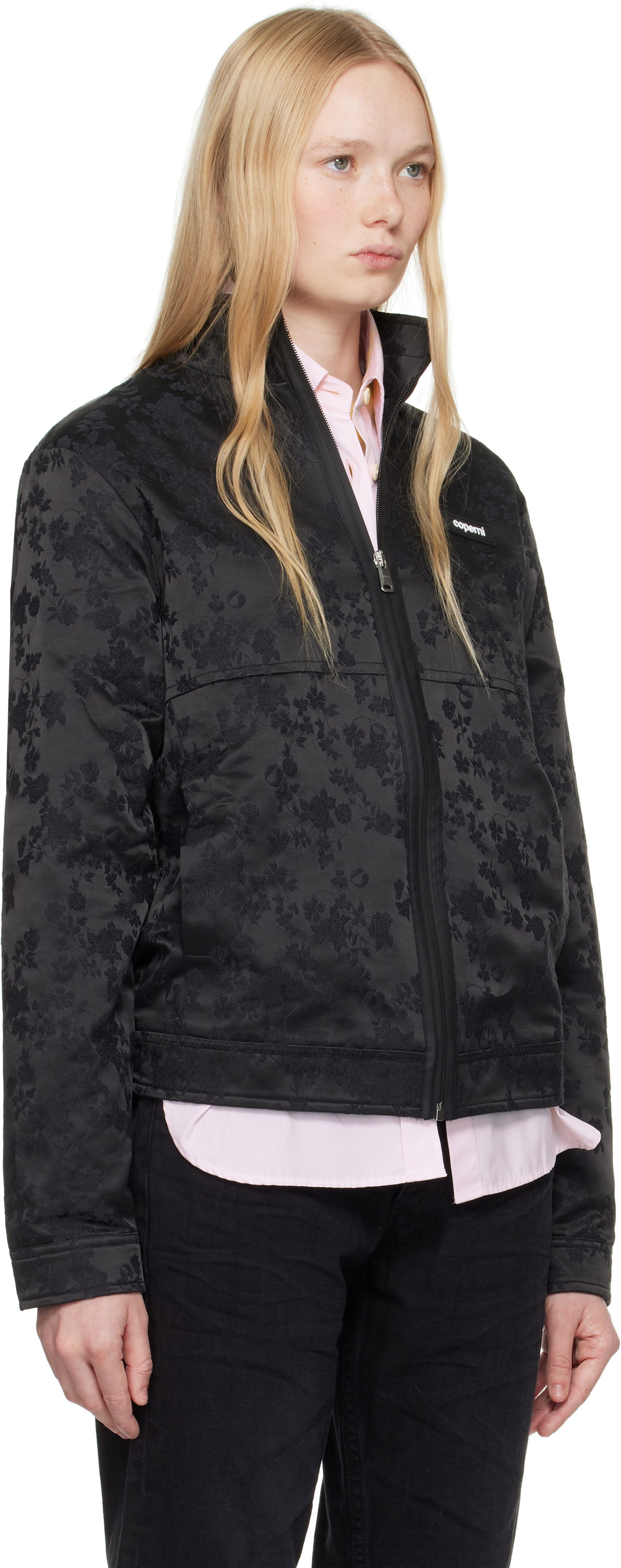 Jakke Coperni Coperni Jacquard Zip-Up Jacket Sort | COPOW39F2033, 1