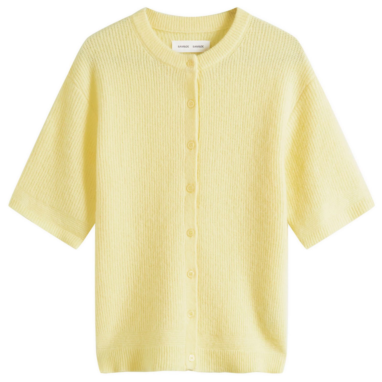 Sweater Samsoe Samsoe Samsøe Samsøe Saanouria Short Sleeve Cardigan Gul | F25200115-110619TCX, 1