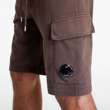 Shorts C.P. Company Light Fleece Regular Cargo Shorts Brun | 14CMSB021A002246G-365, 1