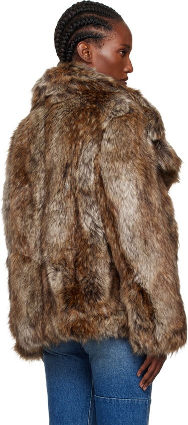 Jakke Maison Margiela MM6 Maison Margiela Hook-Eye Faux-Fur Jacket Brun | S52AM0326 M35464, 2