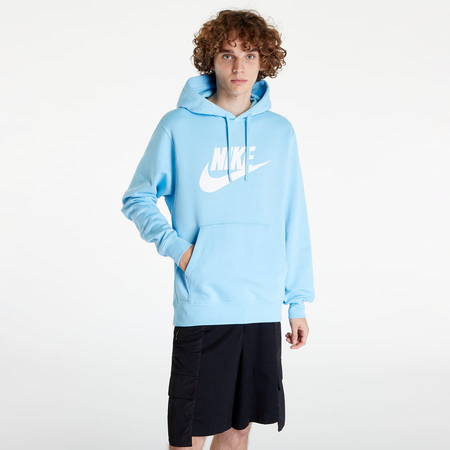 Sweatshirt Nike Sportswear Club Fleece Graphic Pullover Hoodie Blå | BV2973-499, 0