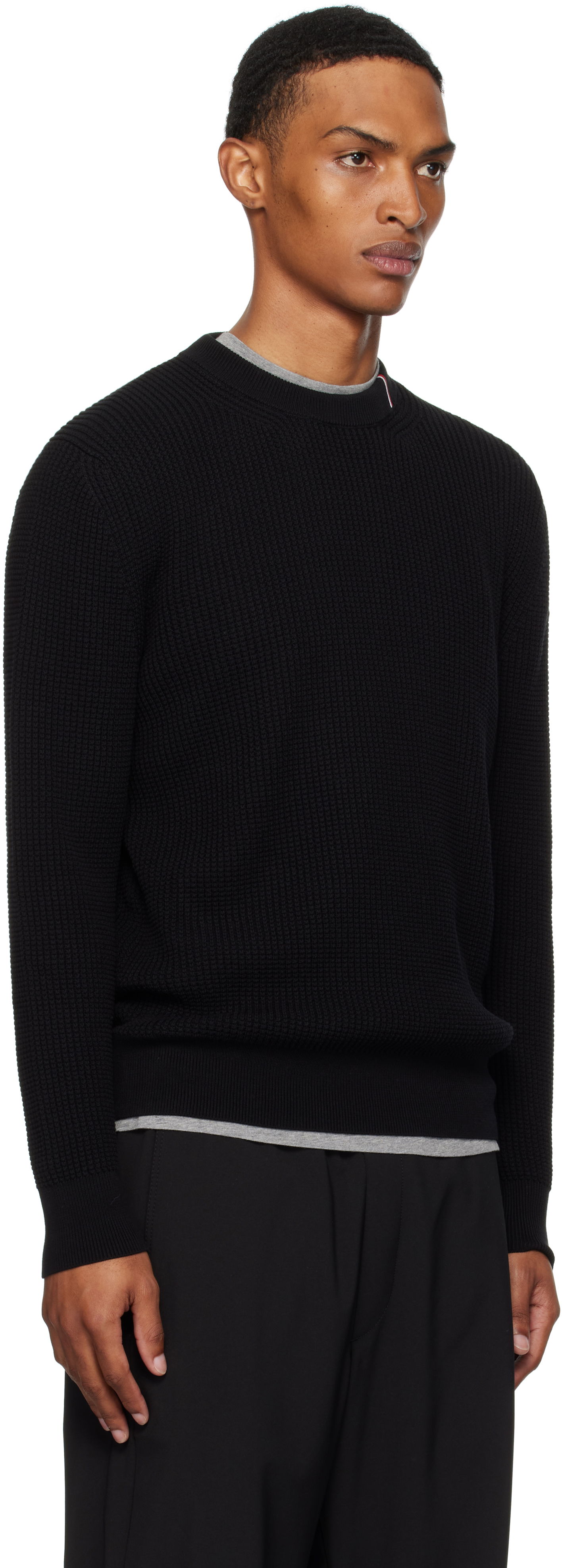 Sweater Moncler Moncler Crew Neck Sweater Sort | K20919C00011M1367, 1