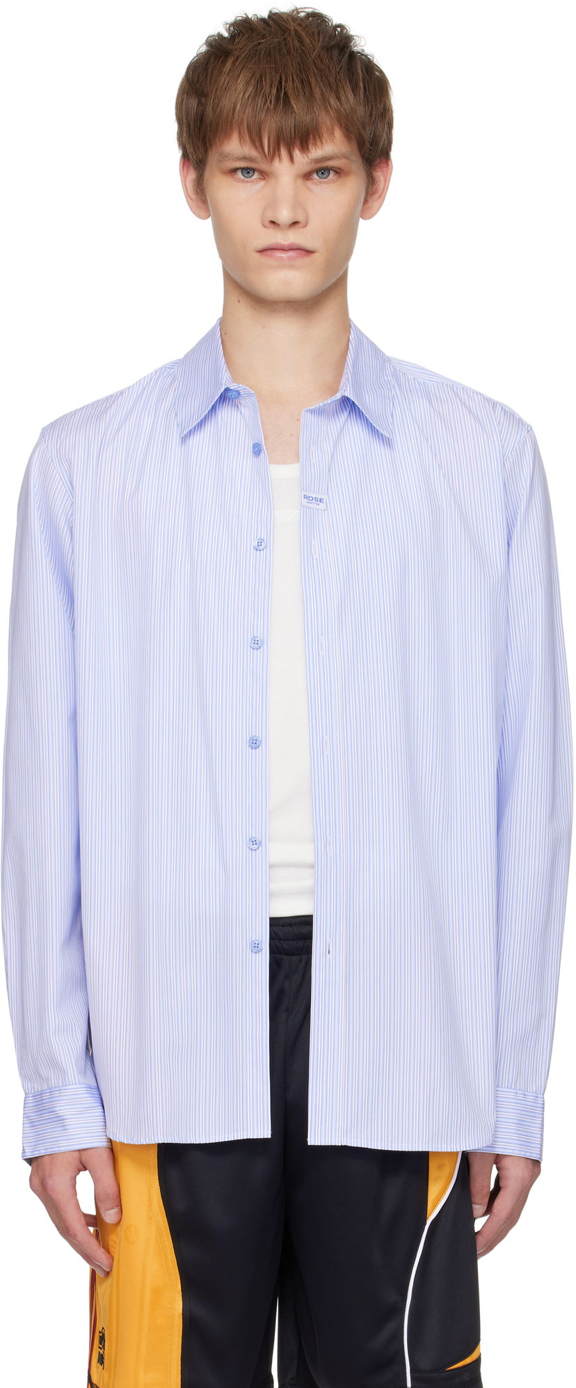 Skjorte Martine Rose Martine Rose Classic Striped Shirt Blå | 401WS18531
