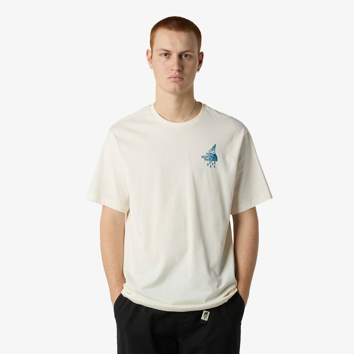 T-shirt The North Face Powder Days Relaxed Graphic T-Shirt Beige | NF0A8E4DQLI1, 0