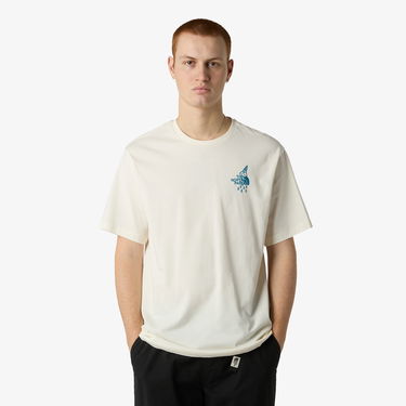 T-shirt The North Face Powder Days Relaxed Graphic T-Shirt Beige | NF0A8E4DQLI1, 0