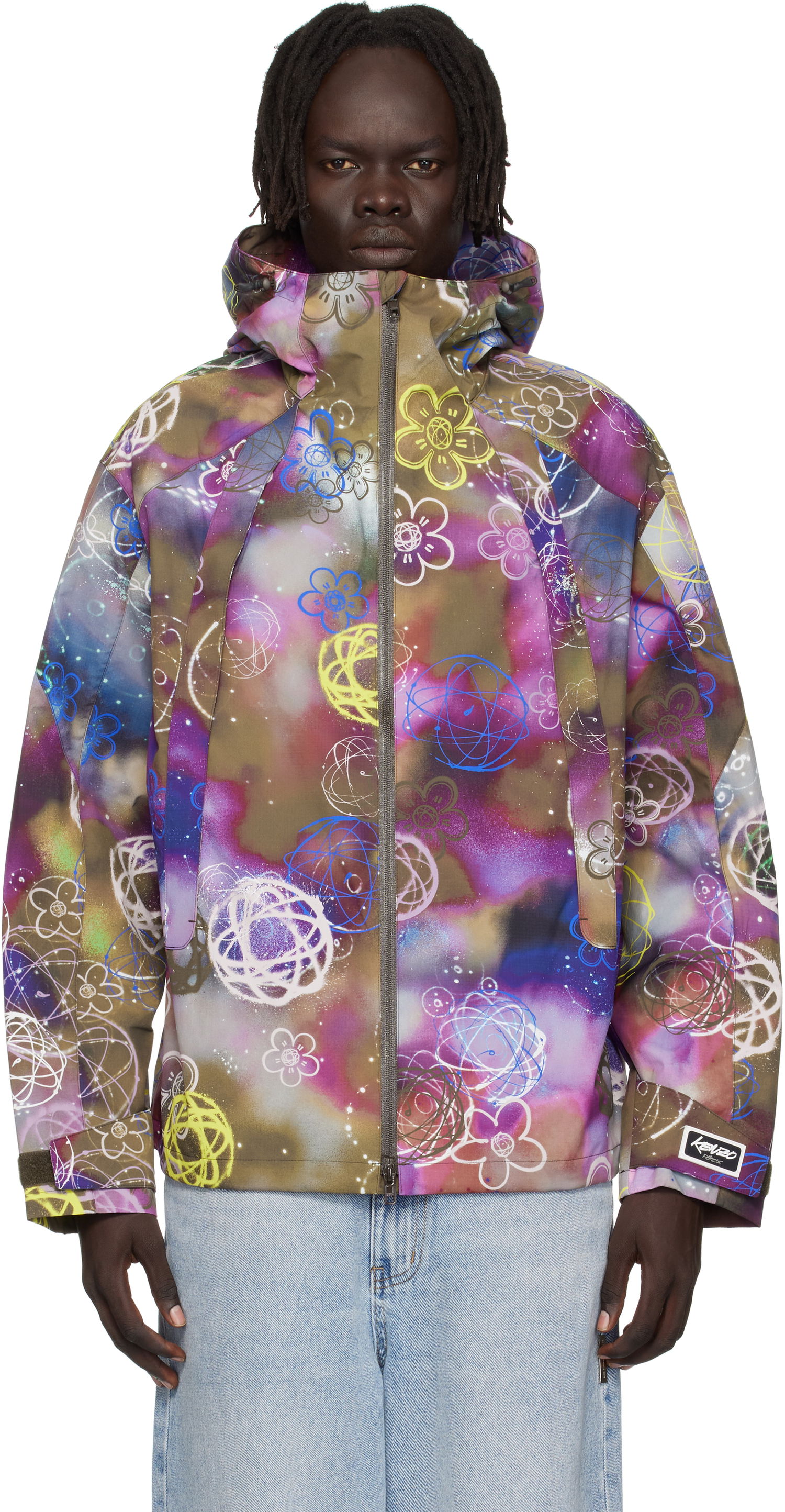 Vindjakke KENZO Kenzo Paris Futura 2000 Edition Short Windbreaker Jacket Flerfarvet | FF65BL1779ND, 0