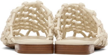 Sneakers og sko Bottega Veneta Bottega Veneta Supple Lambskin Flat Sandals Hvid | 827669 V3H60, 1