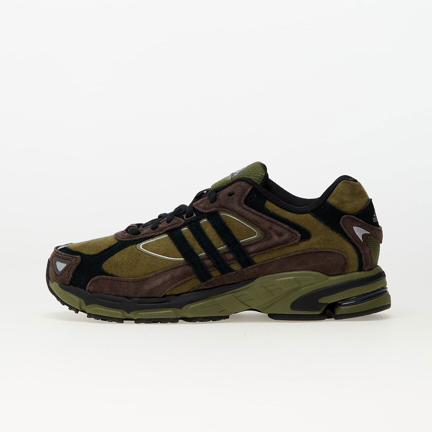 Sneakers og sko adidas Originals Response Cl Focus Olive/ Core Black/ Dark Brown Sort | ID0354, 0