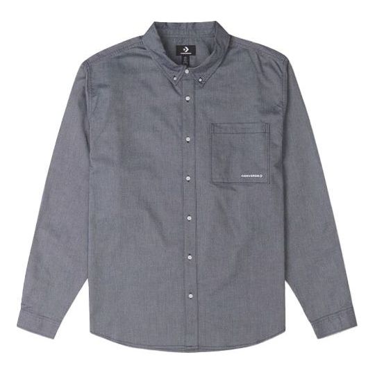Skjorte Converse Oxford Button Up Shirt Grå | 10024602-A05