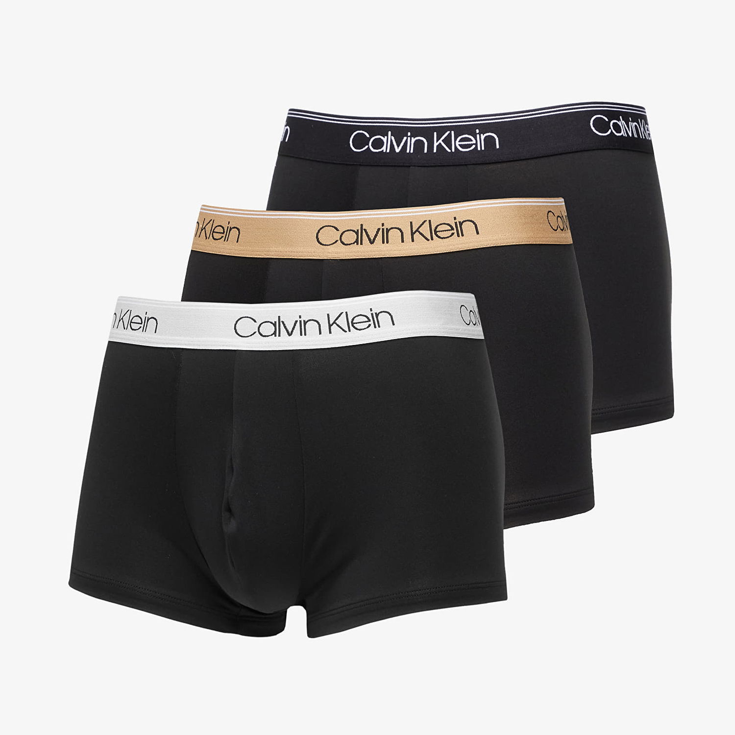 Boksere CALVIN KLEIN Microfiber Stretch-Low Rise Boxer 3-Pack Sort | NB2569A GF0, 0