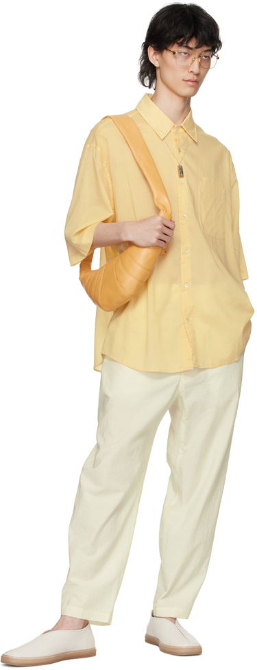Bukser LEMAIRE Lemaire Belted Trousers Gul | PA1085 LF1234, 3