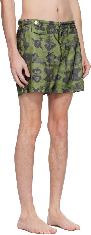 Badetøj Vivienne Westwood Vivienne Westwood Figurines Swim Shorts Grøn | 81010004-W015O-, 1