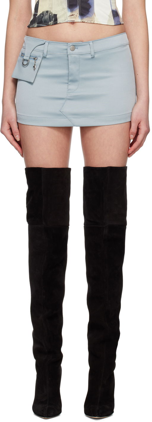 Nederdel Miaou Miaou Hannah Jewett Edition Mac Miniskirt Blå | 4028GABARO