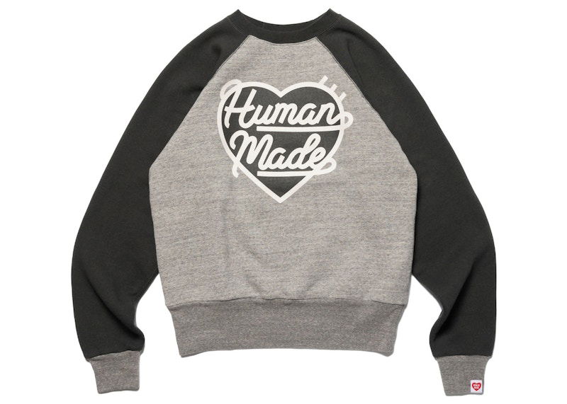 Sweatshirt Human Made Heart Raglan Sweatshirt Grå | HM24CS040