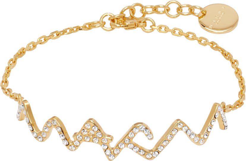 Armbånd Marni Marni Crystal-Embellished Symbol Chain Bracelet Metalisk | BRMV0220A0 P6527