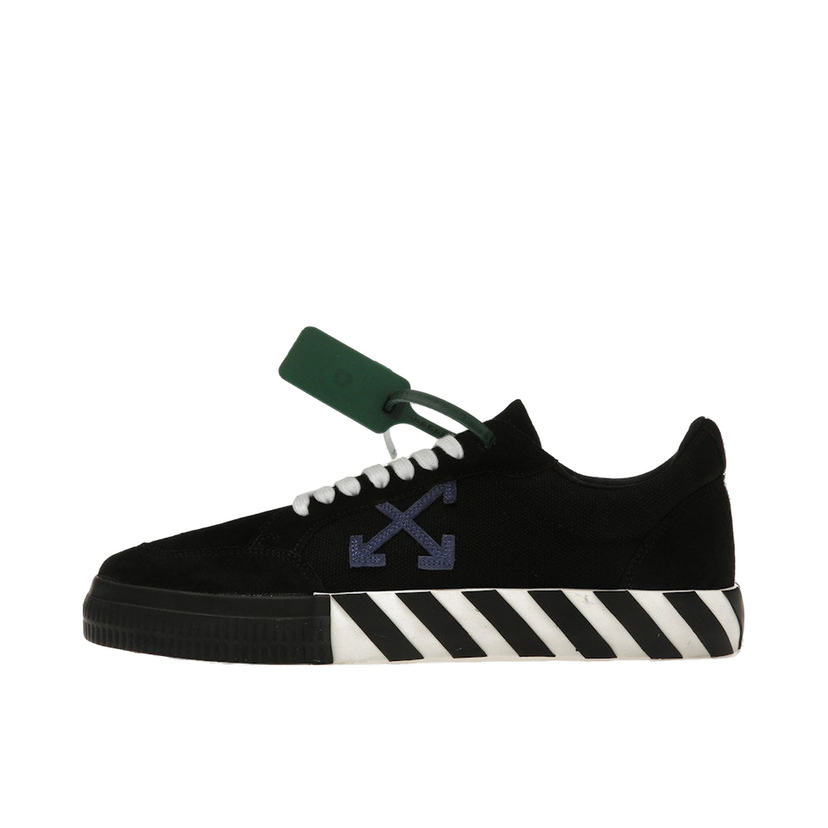 Sneakers og sko Off-White Vulc Low Canvas White Black Dark Blue (SS22) Sort | OMIA085S22LEA0011046