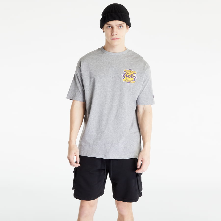 T-shirt New Era LA Lakers NBA Championship Oversized T-Shirt Grå | 60332201, 1