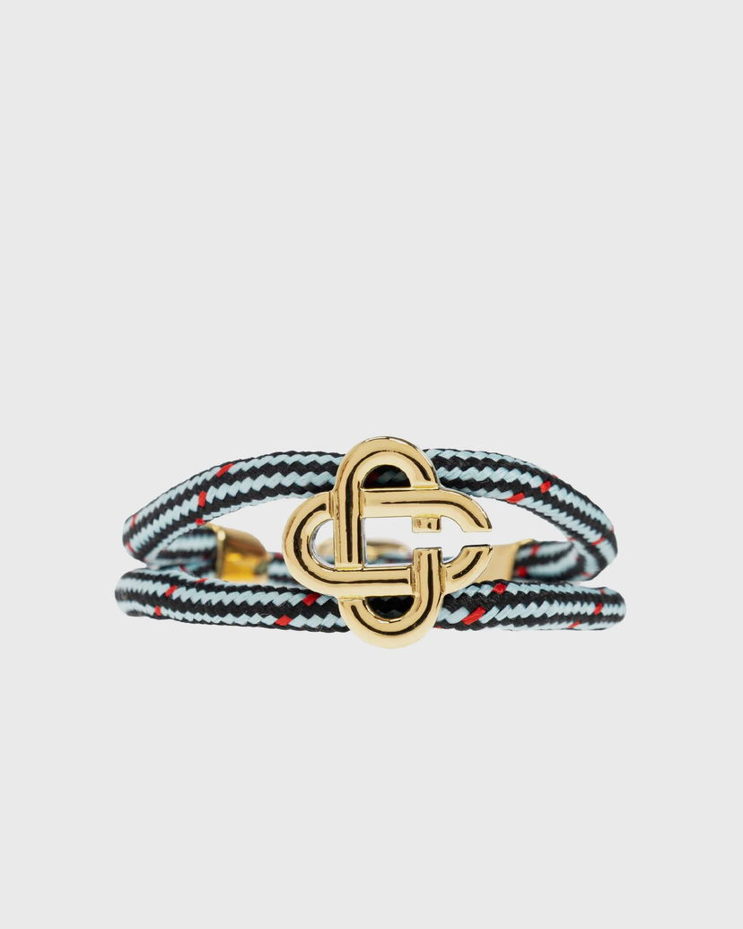 Armbånd Casablanca Cord Bracelet with Logo Clasp Blå | APF25-JW-294-01
