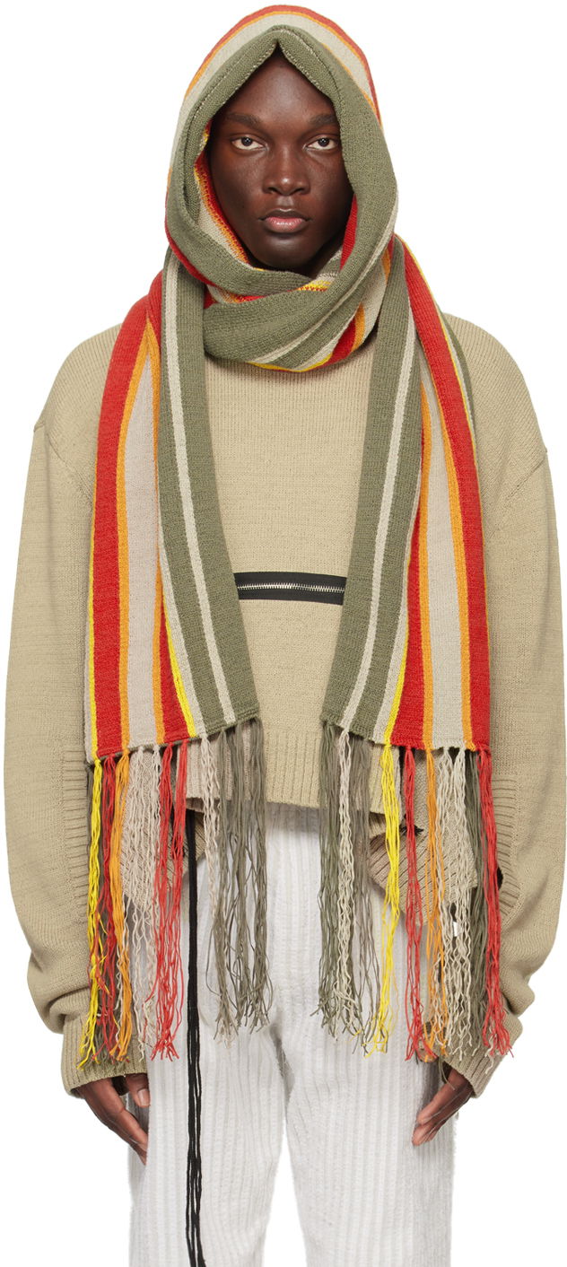 Tørklæde Craig Green Hooded Fringe Scarf Flerfarvet | CGSS24CKNACC11