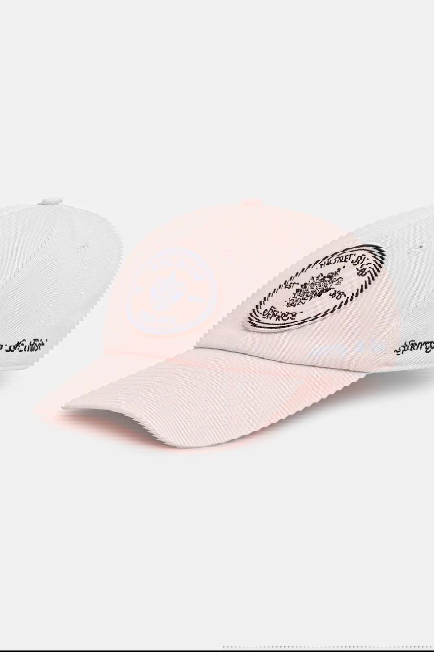 Kasket Sporty & Rich Sporty & Rich Eden Crest Hotel du Cap Eden-Roc Baseball Cap Lyserød | AC04060621P140, 0