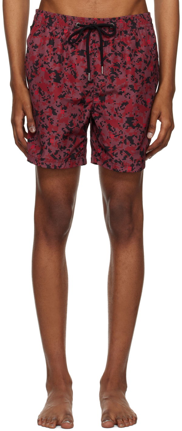 Badetøj Ksubi Ksubi Digi Swim Shorts Rød | MSP23WA009