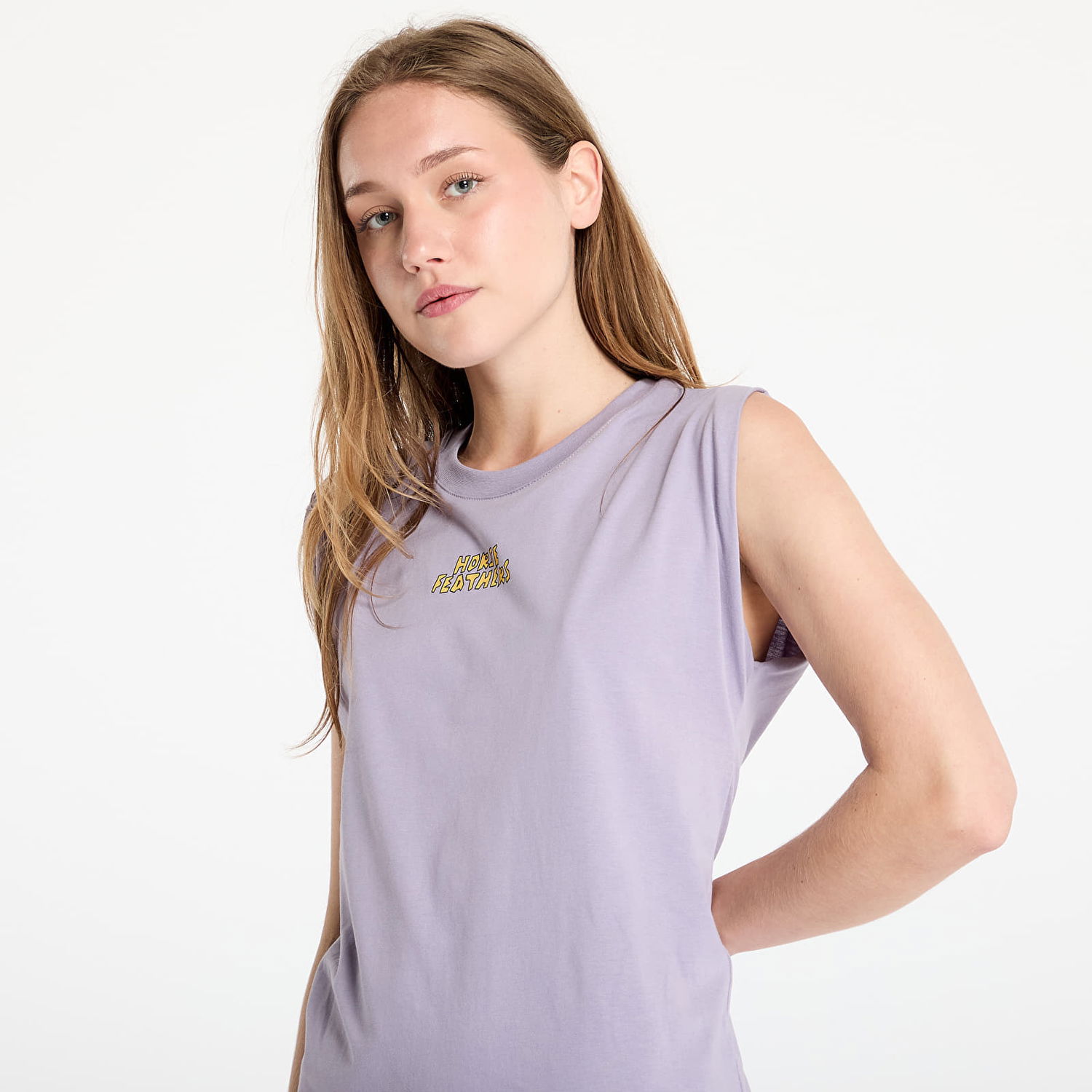 Kjole Horsefeathers Horsefeathers Leven Sleeveless T-Shirt Dress Lilla | SW935B, 1
