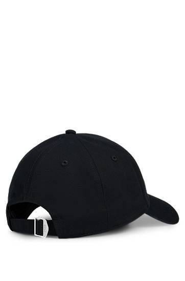 Kasket BOSS Twill Cap with Embroidered Monogram Sort | 50533299, 1