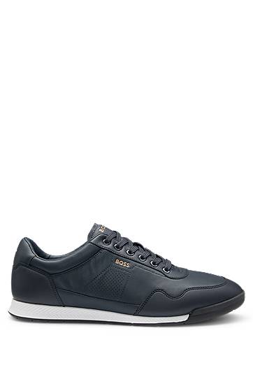 Tøj BOSS BOSS Gold-Tone Logo Mørkeblå | 50548658, 0