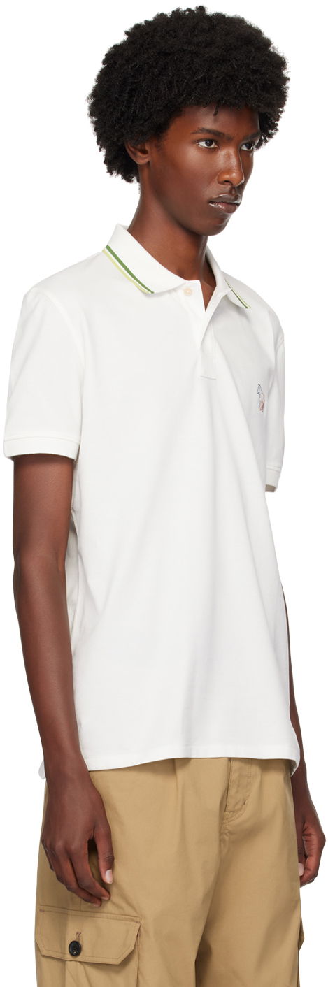 Polo skjorte Paul Smith PS Paul Smith Zebra Polo Hvid | M2R-151LE-N21511-02A, 1