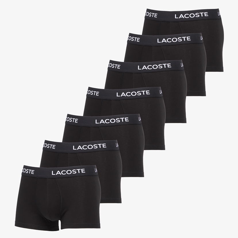 Boksere Lacoste Trunks Underwear 7-Pack XL Sort | 5H2385 031