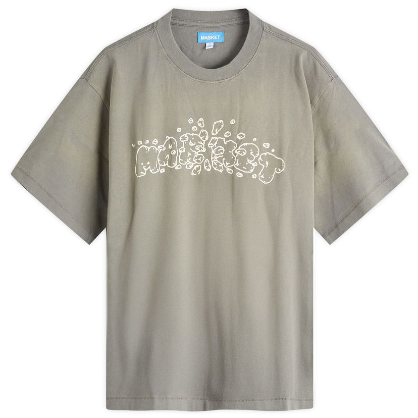 T-shirt MARKET Crash T-Shirt, Size Large Grå | 399002165-CEM
