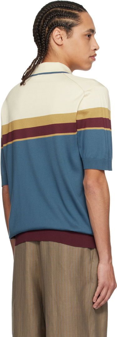 Polo skjorte Dolce & Gabbana Dolce&Gabbana Silk Polo with Logo Embroidery Flerfarvet | GXZ02ZJBSLE, 2