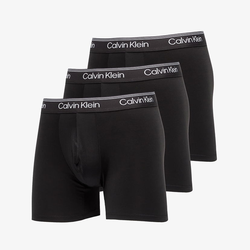 Boksere CALVIN KLEIN Boxer Brief 3-Pack Black Sort | LV00NB4410 UB1
