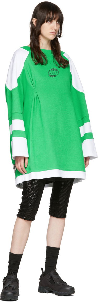 Sweater We11done We11done Cotton T-Shirt Dress Grøn | WD-TO1-22-567-W-GR, 3