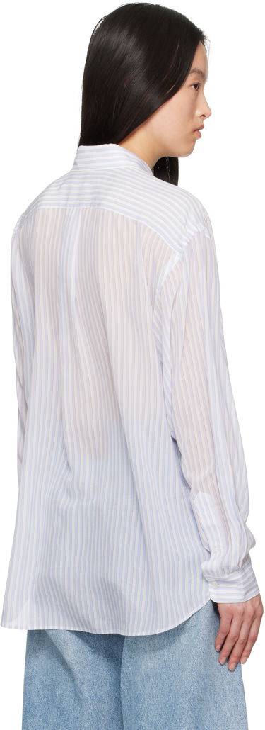 Skjorte Alexander Wang Alexander Wang Oversize Silk Chiffon Shirt Hvid | 1WC2251012, 2